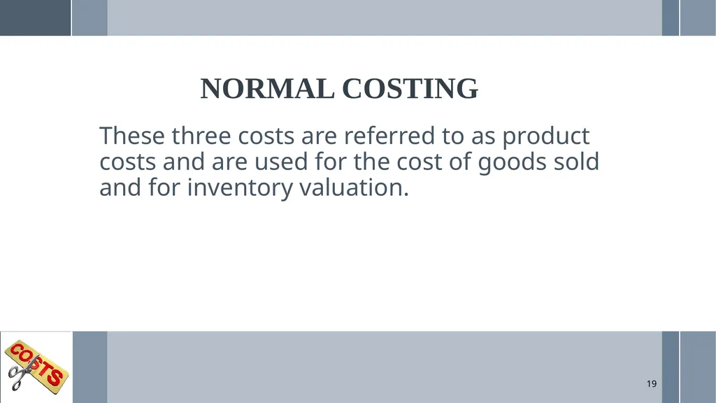 UNIT 5: MANAGEMENT ACCOUNTING Unit Code: - slide 19 of 38