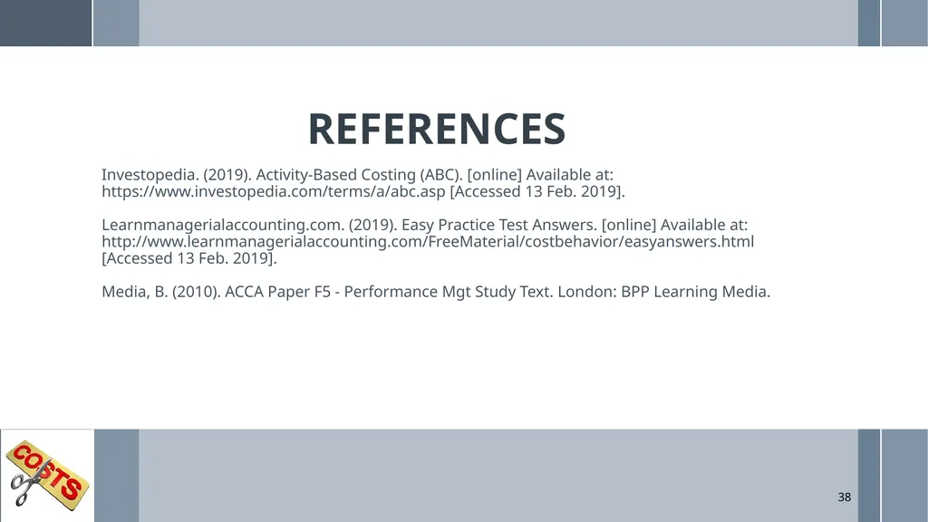 UNIT 5: MANAGEMENT ACCOUNTING Unit Code: - slide 38 of 38