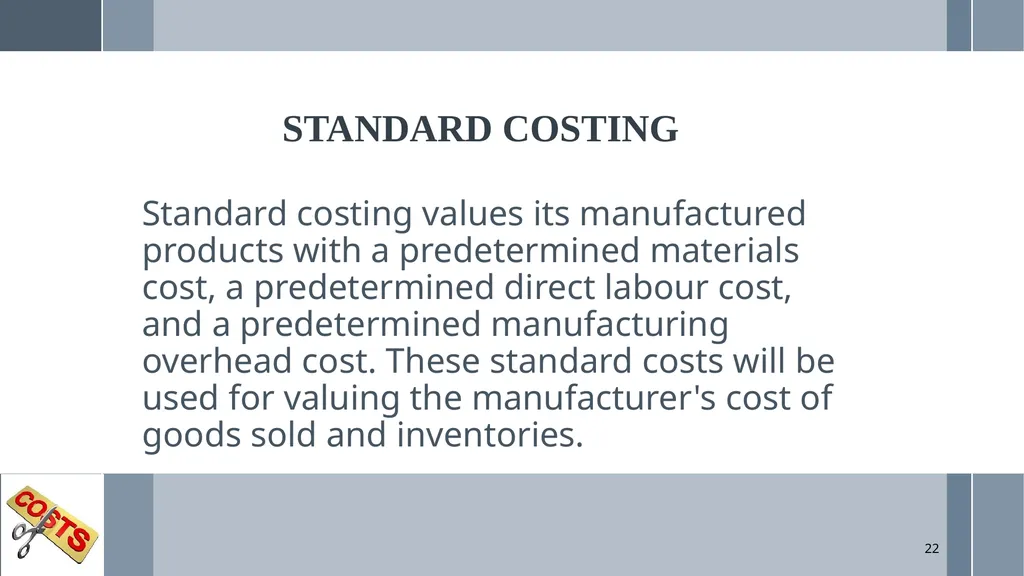UNIT 5: MANAGEMENT ACCOUNTING Unit Code: - slide 22 of 38