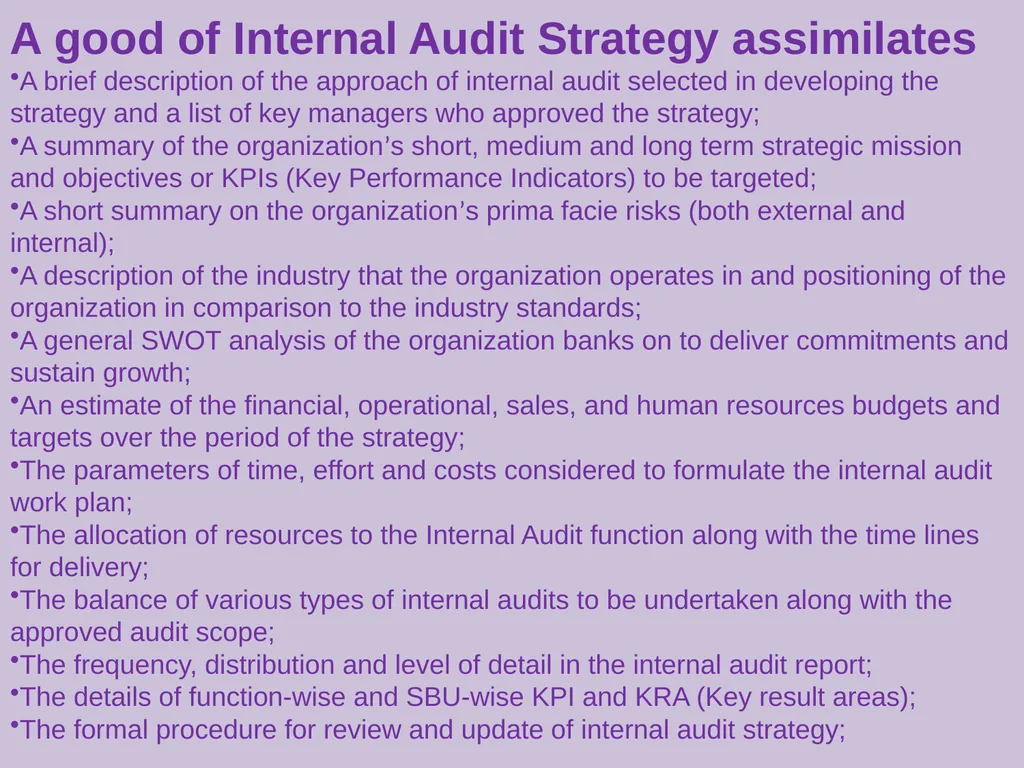 Internal Audit in Pharma Industry BY AVNS - slide 11 of 27
