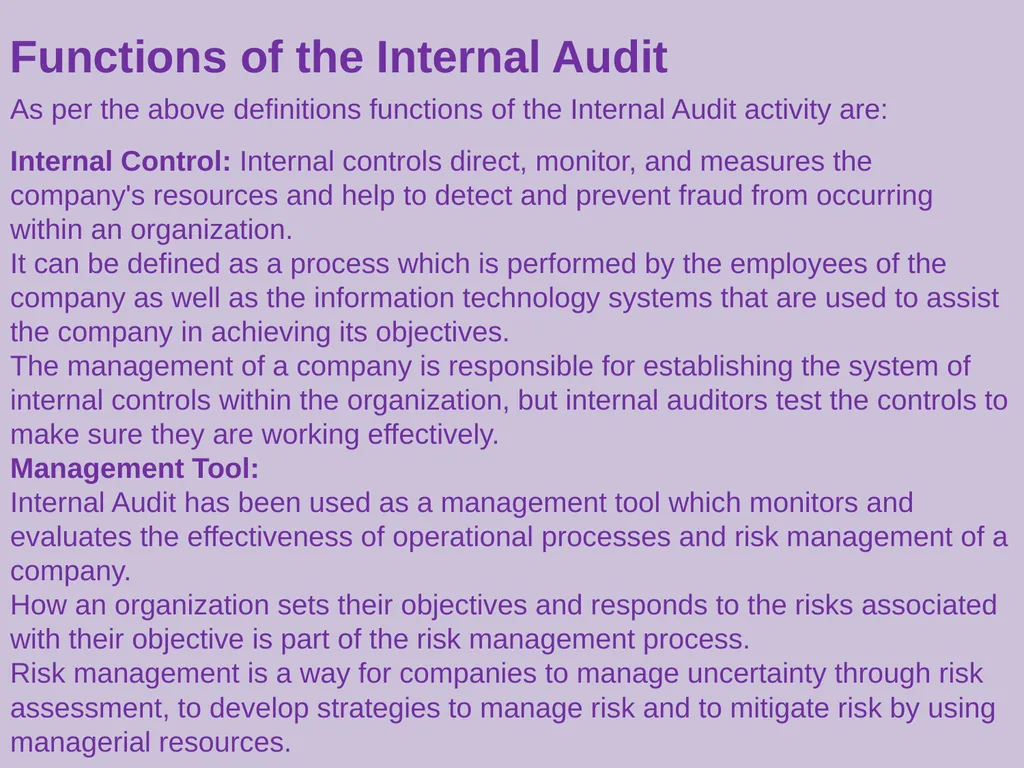 Internal Audit in Pharma Industry BY AVNS - slide 5 of 27