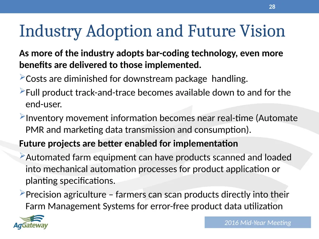 AIDC Working Session June 2016 1 Agenda Session - slide 28 of 32
