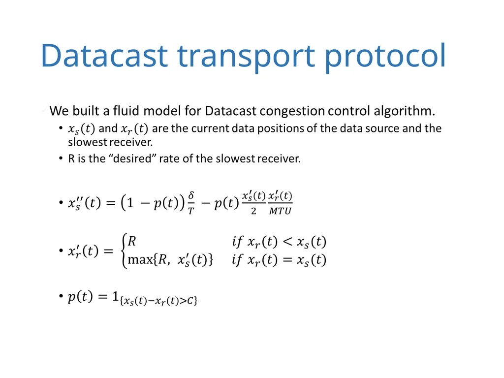 Datacast: A Scalable and Efficient Reliable Group - slide 11 of 22