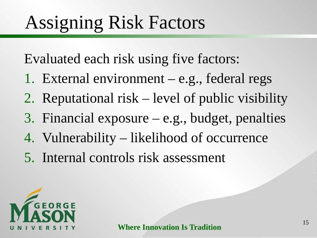 Mason Initiatives: Efficiency & Effectiveness - slide 15 of 26