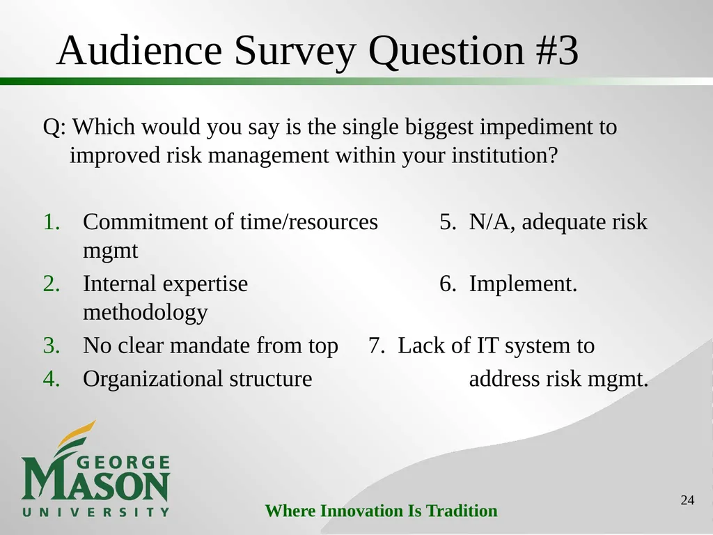 Mason Initiatives: Efficiency & Effectiveness - slide 24 of 26