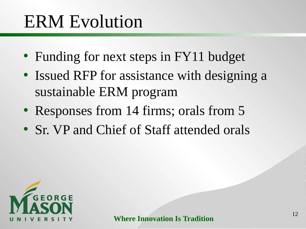 Mason Initiatives: Efficiency & Effectiveness - slide 12 of 26