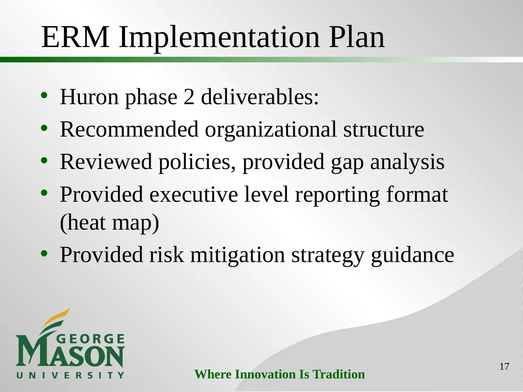 Mason Initiatives: Efficiency & Effectiveness - slide 17 of 26