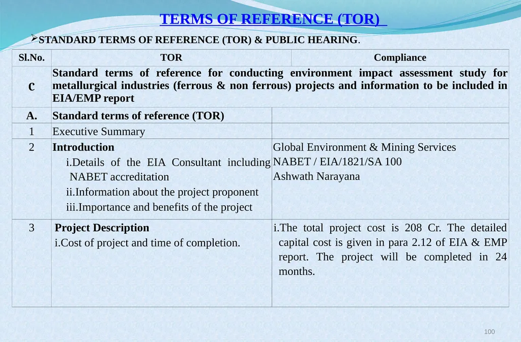 Welcome at Presentation at Public Hearing For EC - slide 100 of 133