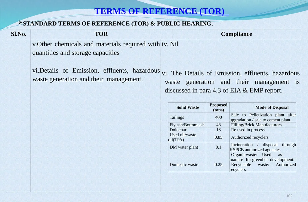 Welcome at Presentation at Public Hearing For EC - slide 102 of 133