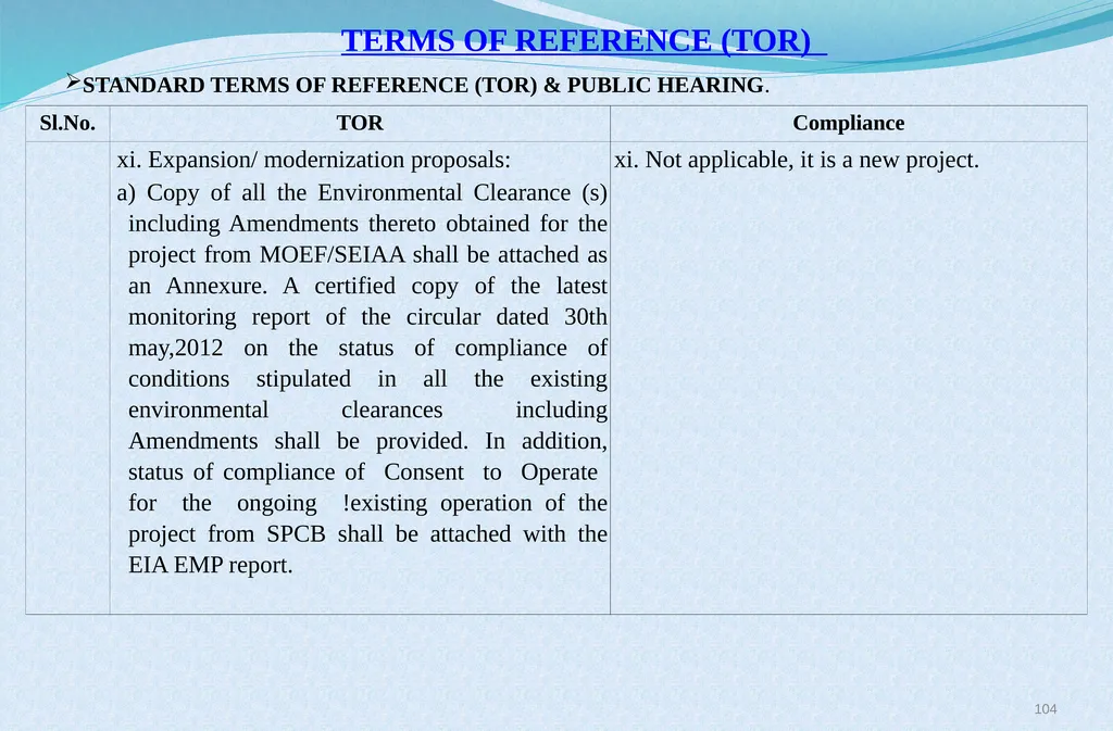 Welcome at Presentation at Public Hearing For EC - slide 104 of 133