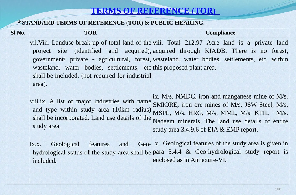 Welcome at Presentation at Public Hearing For EC - slide 108 of 133