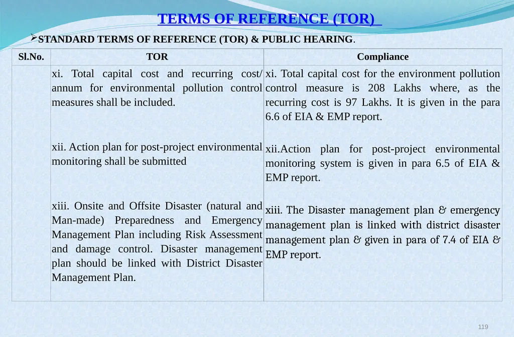 Welcome at Presentation at Public Hearing For EC - slide 119 of 133