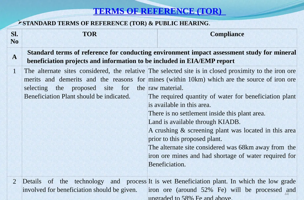 Welcome at Presentation at Public Hearing For EC - slide 44 of 133