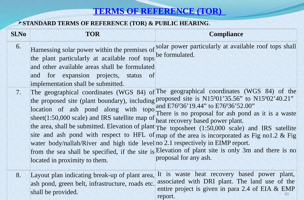 Welcome at Presentation at Public Hearing For EC - slide 80 of 133