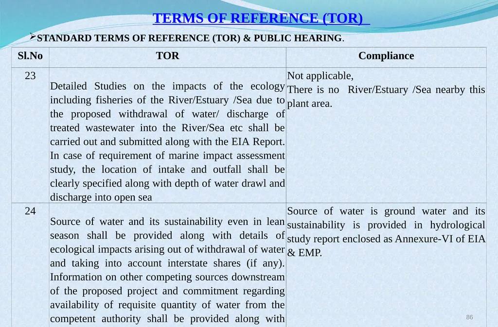 Welcome at Presentation at Public Hearing For EC - slide 86 of 133