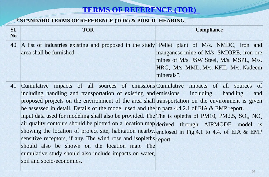 Welcome at Presentation at Public Hearing For EC - slide 93 of 133