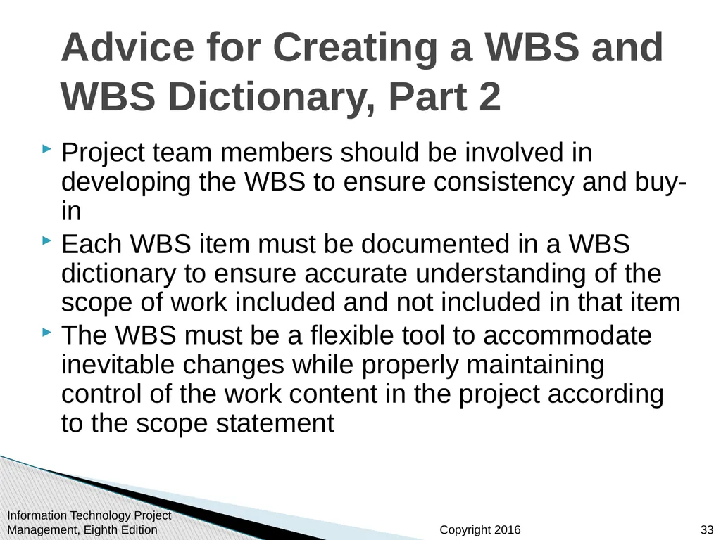 Chapter 5: Project Scope Management Information - slide 33 of 42