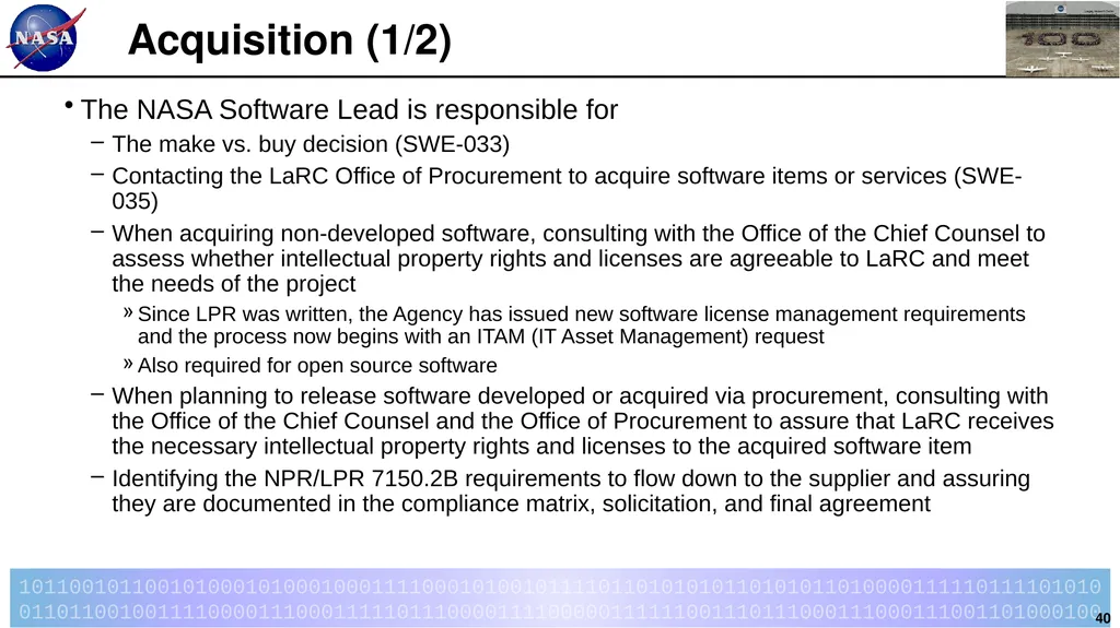 Introduction to LPR 7150.2B LaRC Software - slide 40 of 45