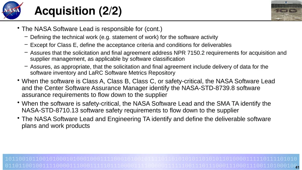 Introduction to LPR 7150.2B LaRC Software - slide 41 of 45