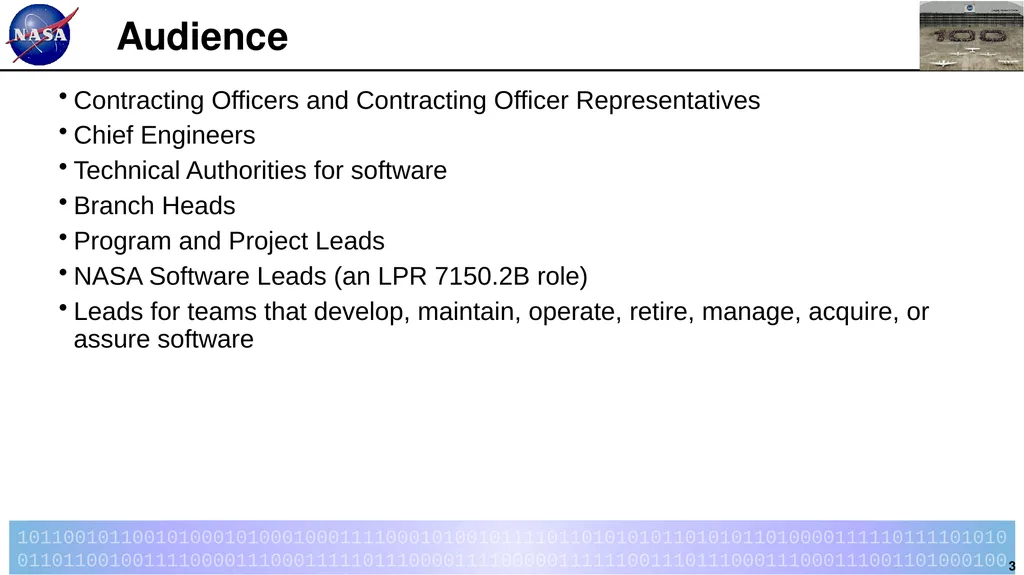 Introduction to LPR 7150.2B LaRC Software - slide 3 of 45