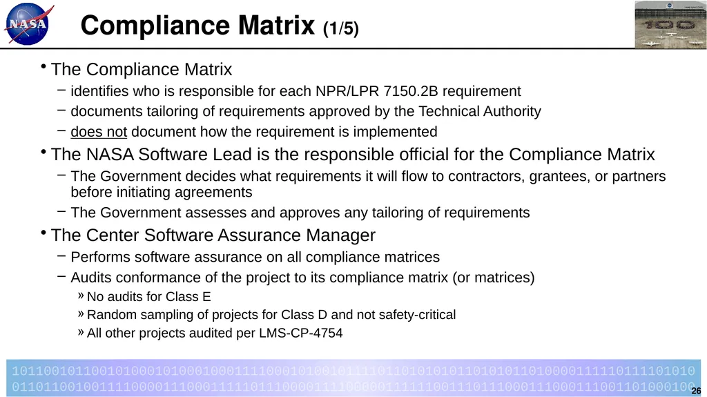 Introduction to LPR 7150.2B LaRC Software - slide 26 of 45