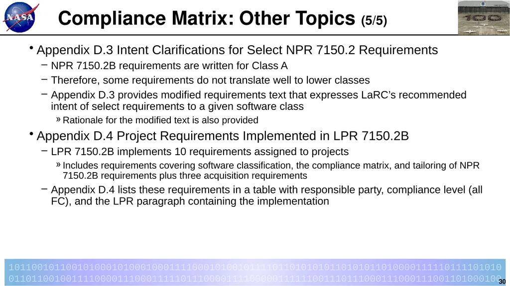 Introduction to LPR 7150.2B LaRC Software - slide 30 of 45