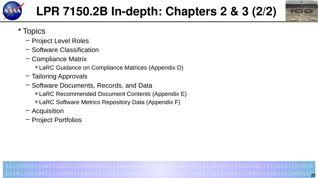 Introduction to LPR 7150.2B LaRC Software - slide 23 of 45