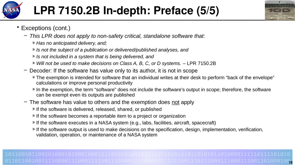 Introduction to LPR 7150.2B LaRC Software - slide 16 of 45