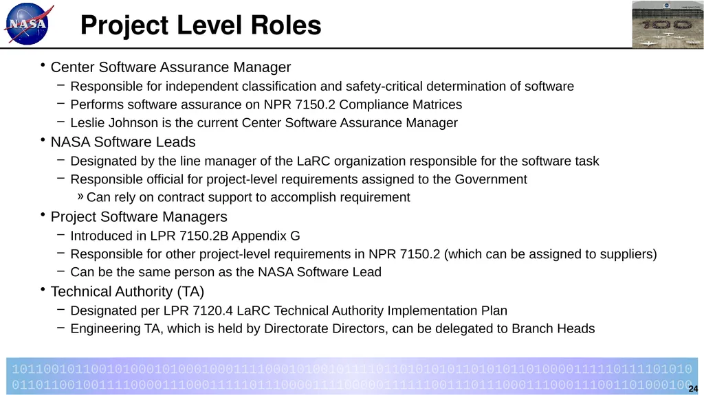 Introduction to LPR 7150.2B LaRC Software - slide 24 of 45