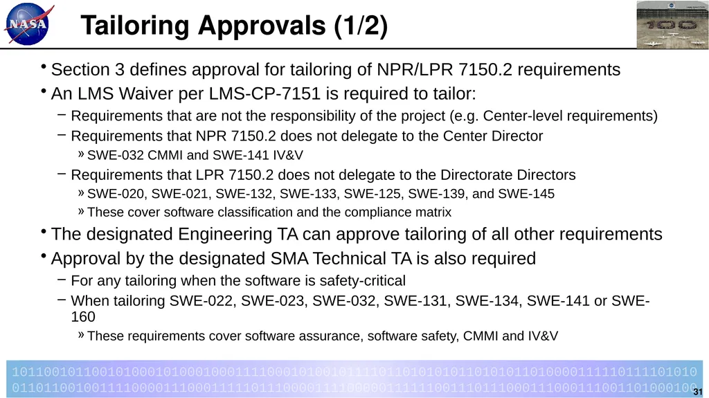 Introduction to LPR 7150.2B LaRC Software - slide 31 of 45