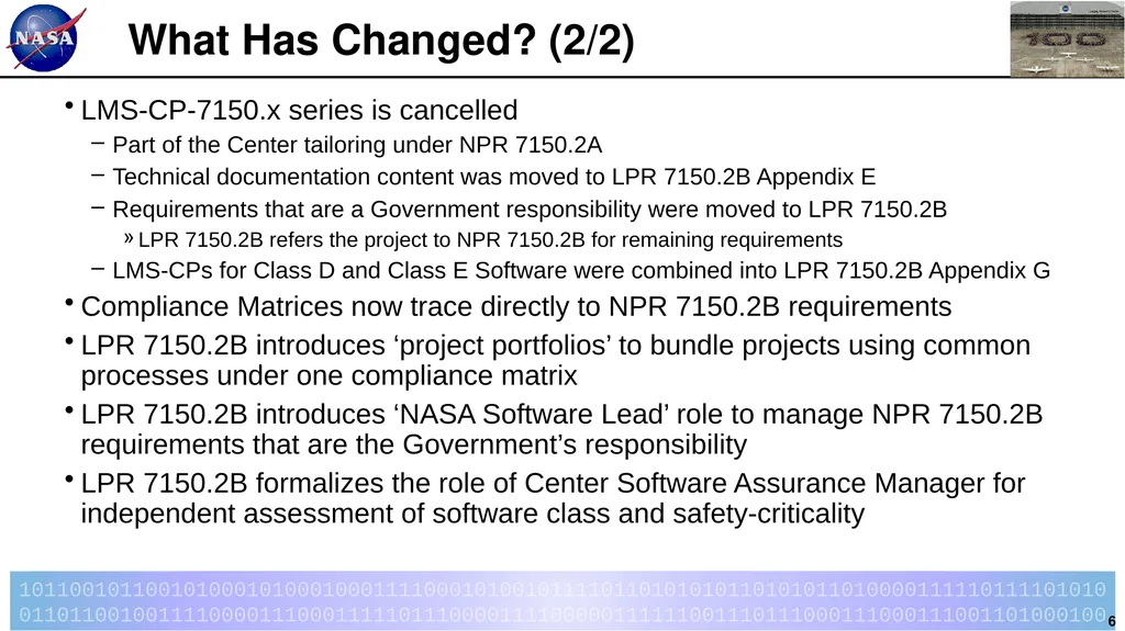Introduction to LPR 7150.2B LaRC Software - slide 6 of 45