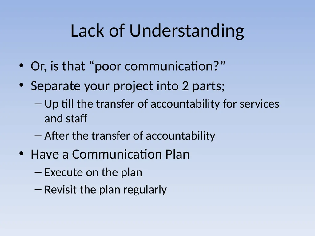 Integrating Central and Distributed IT Groups - slide 28 of 34