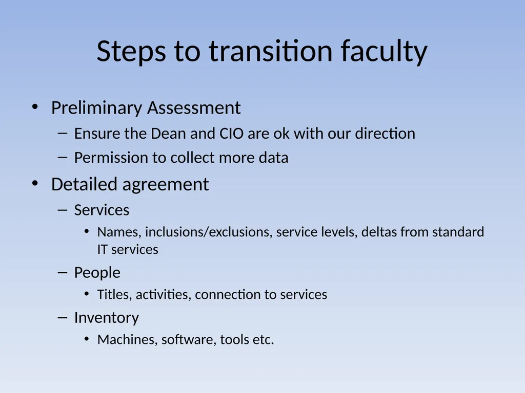 Integrating Central and Distributed IT Groups - slide 9 of 34