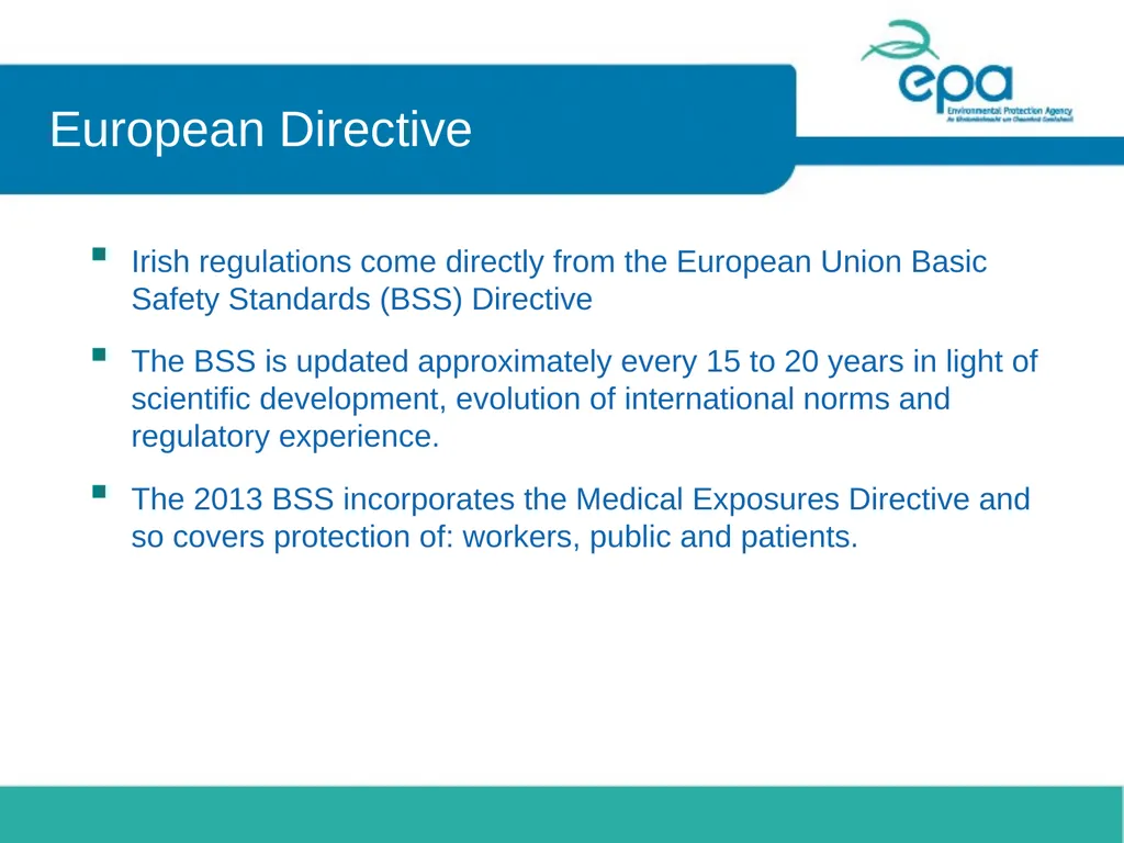 Impact of changes in radiation protection - slide 3 of 14