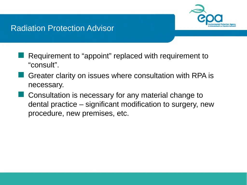 Impact of changes in radiation protection - slide 11 of 14