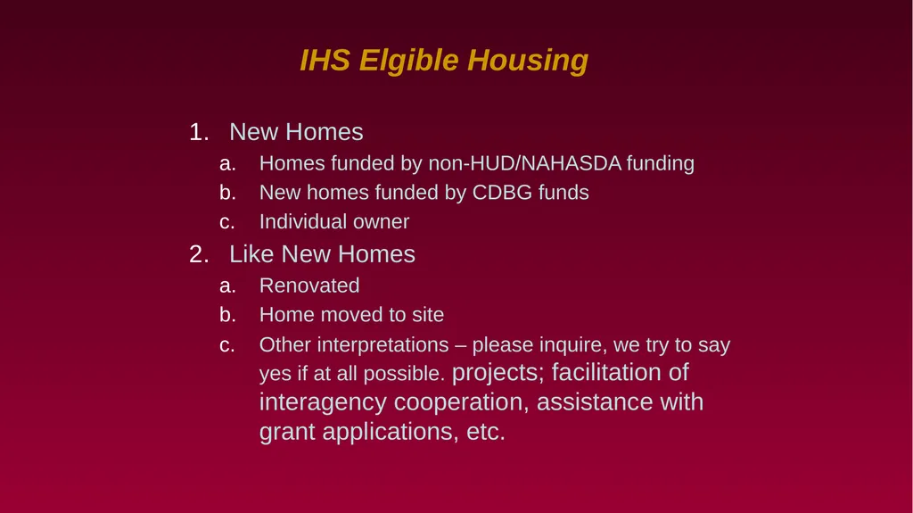 Updates Tribal Healthy Homes Program Presented by: - slide 6 of 19