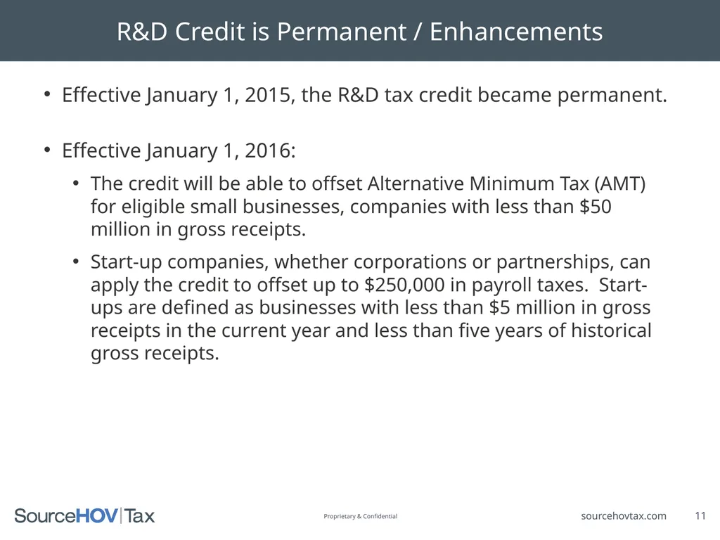 PATH Act of 2015 With a Focus on Depreciation and - slide 11 of 23