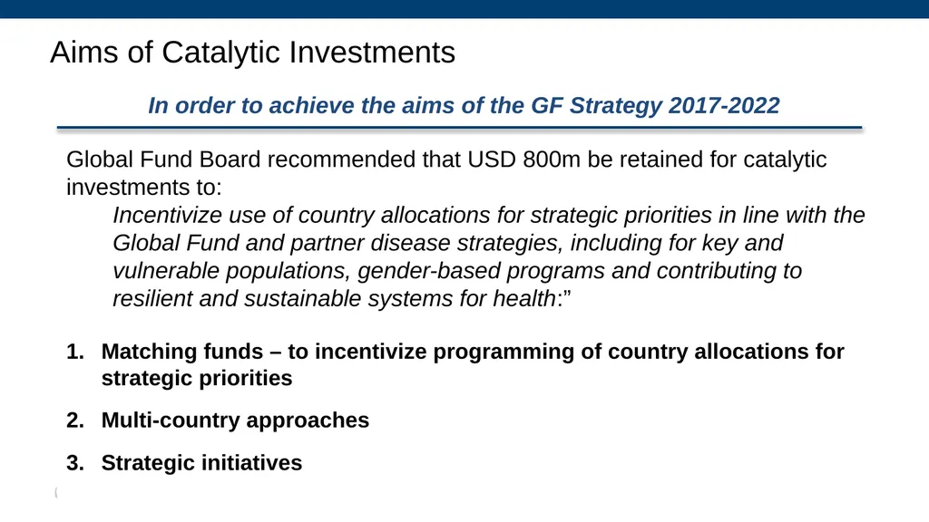 Allocation and Catalytic Investment Access to - slide 14 of 29