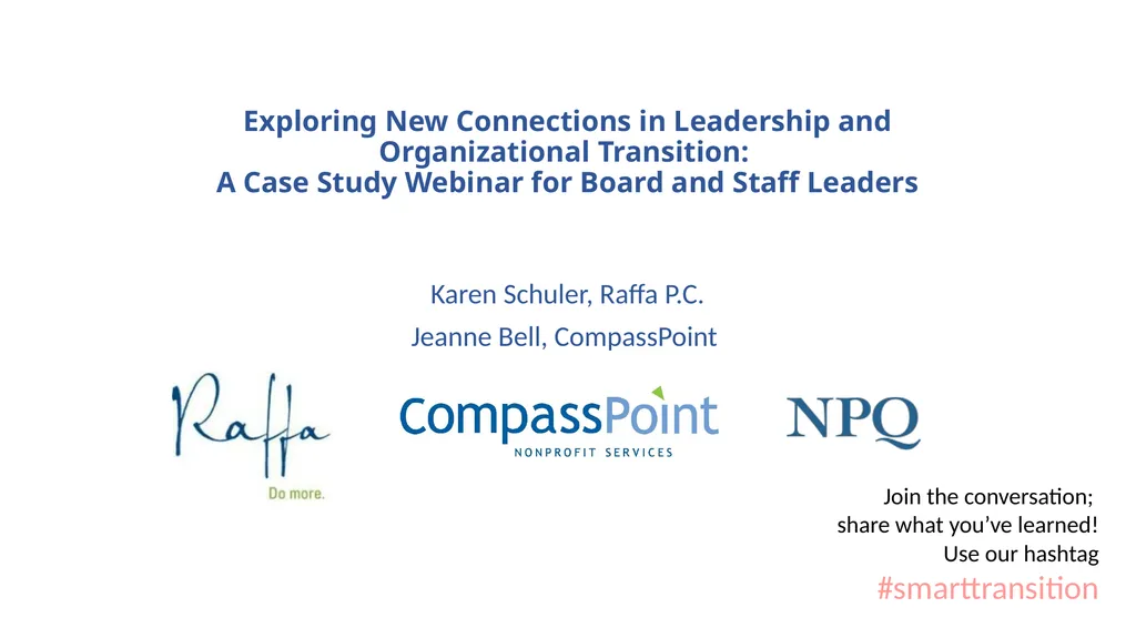 Exploring New Connections in Leadership and