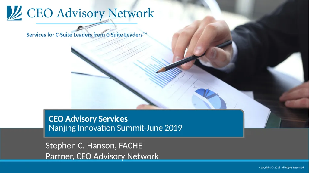 CEO Advisory Services Nanjing Innovation - slide 1 of 24
