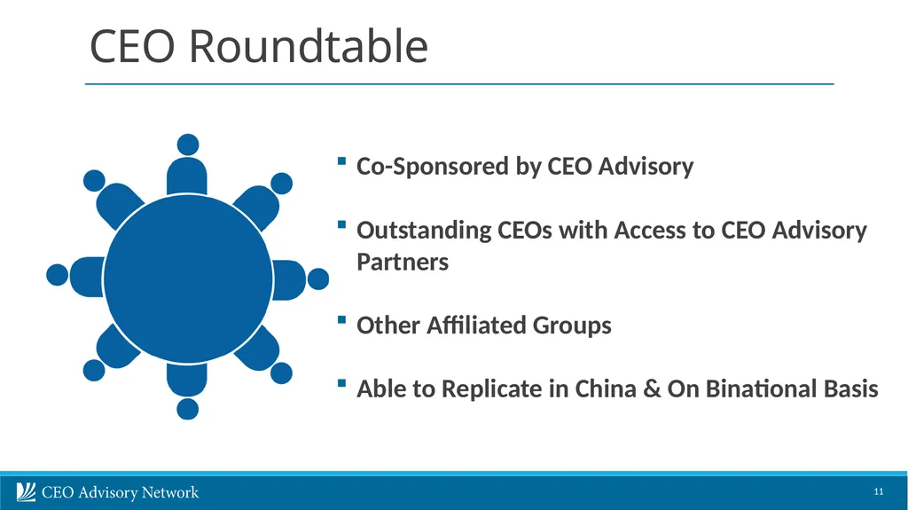 CEO Advisory Services Nanjing Innovation - slide 11 of 24
