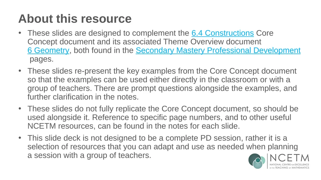 Constructing perpendicular bisectors using - slide 2 of 47