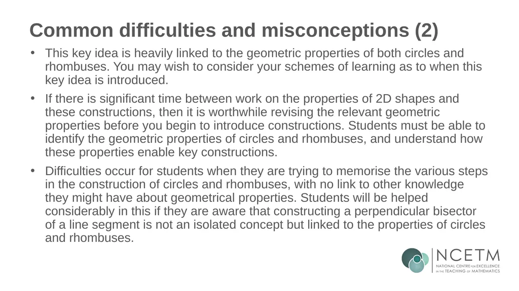 Constructing perpendicular bisectors using - slide 14 of 47