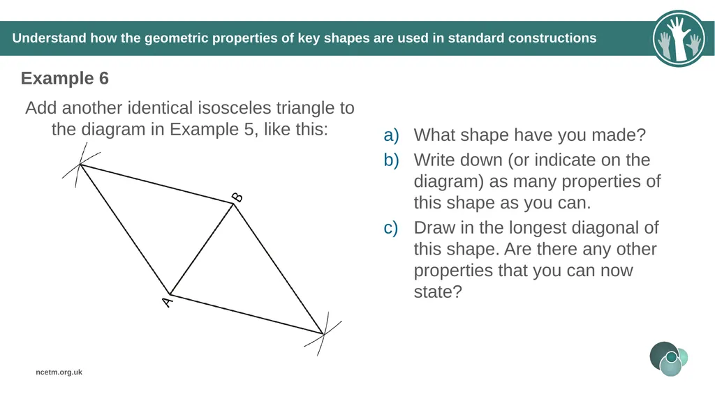 Constructing perpendicular bisectors using - slide 25 of 47