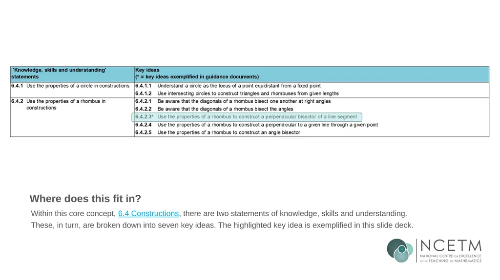Constructing perpendicular bisectors using - slide 5 of 47