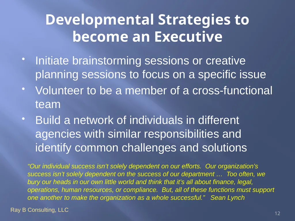 Succession planning and you National Hispanic - slide 12 of 18