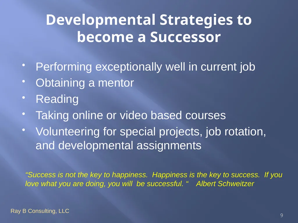 Succession planning and you National Hispanic - slide 9 of 18