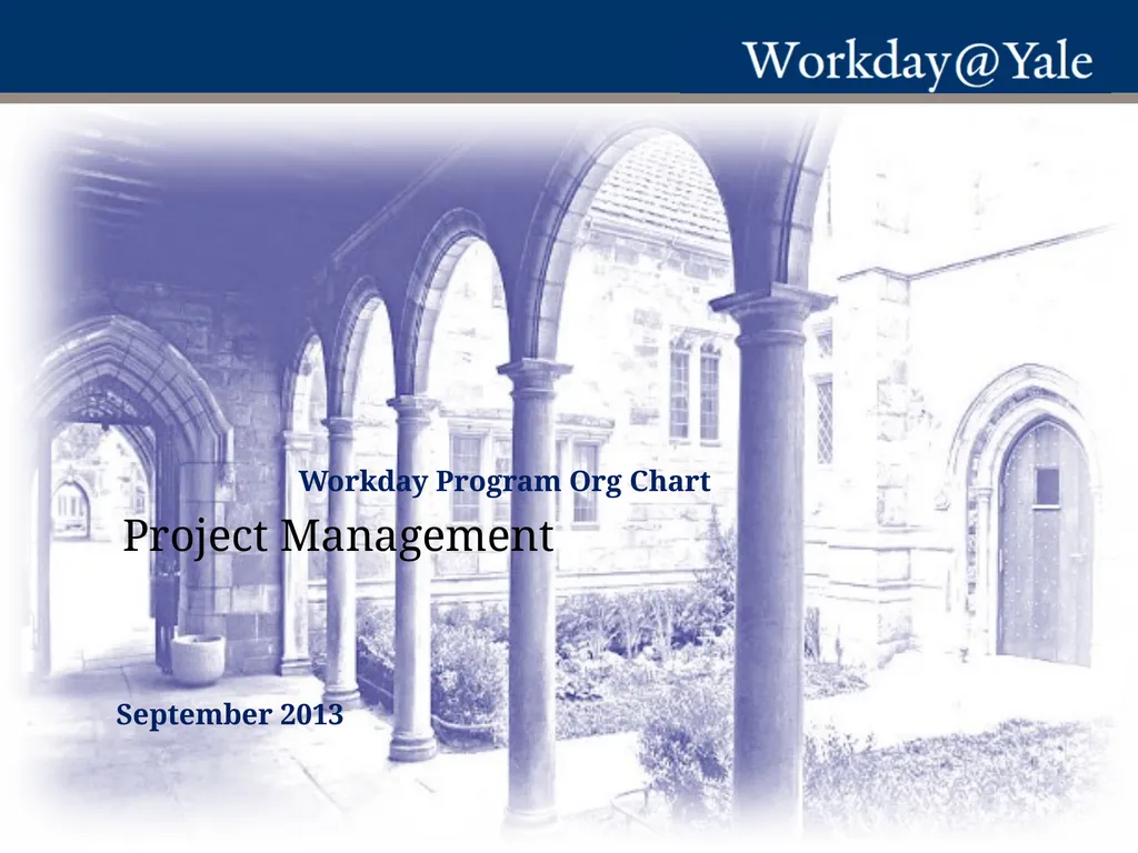Workday Program Org Chart Project Management - slide 1 of 2