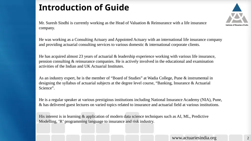 Handling error in reporting Guide : Mr. Suresh - slide 2 of 23