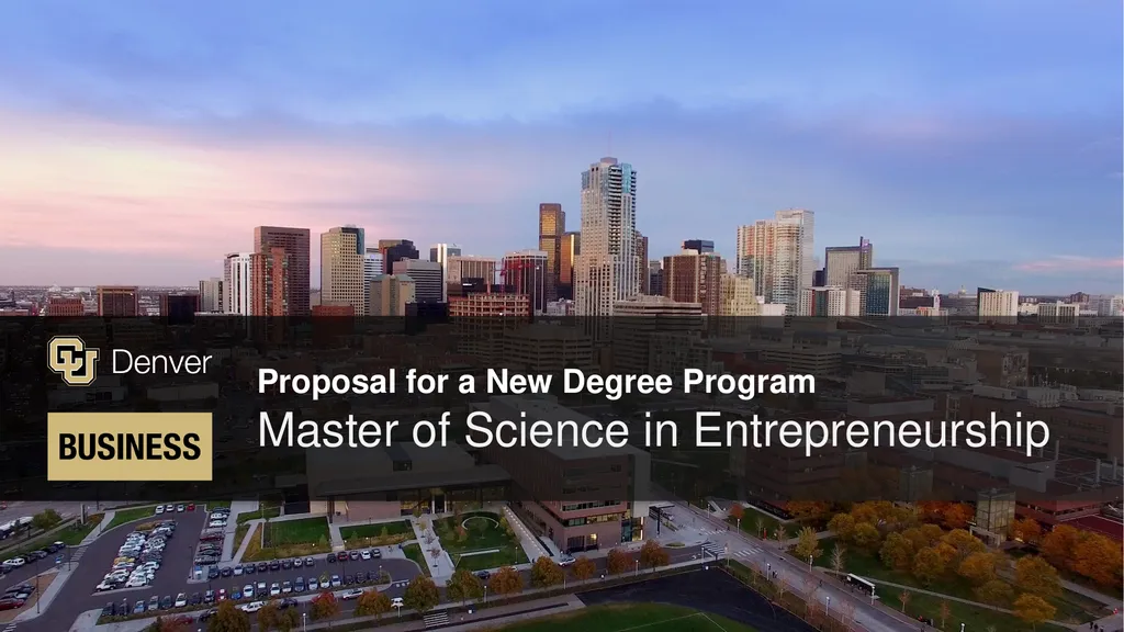 Proposal for a New Degree Program Master of - slide 1 of 12